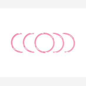 Kit: Volume Spacers 3 Pairs: 2023 Float X Nude Clip-in Plastic 0.7in ^3