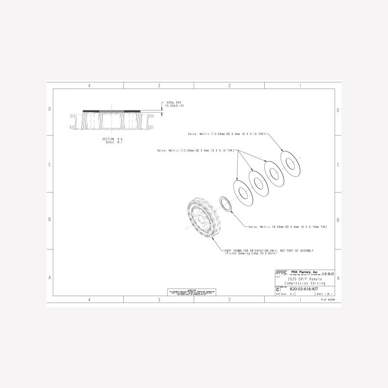 Service Set: 2020 Grip Remote Compression Valving