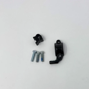 Left Master cylinder glossy black clamp and screws (Sram MixMaster)