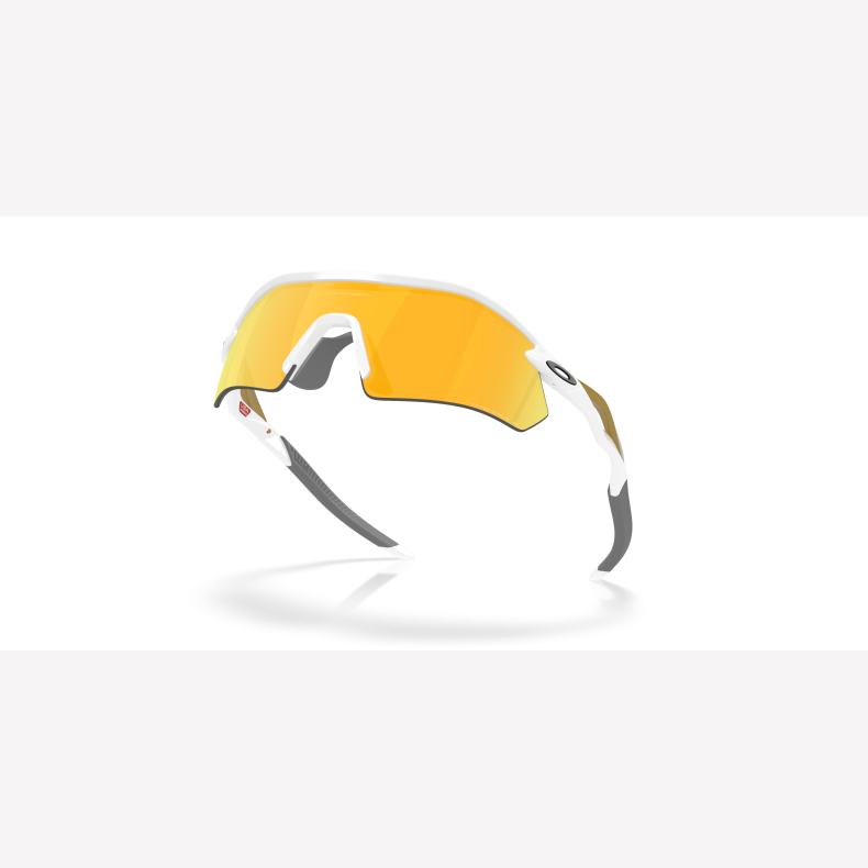 Oakley Radar Plate Polished White Prizm 24K Polarized