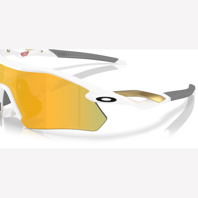 Oakley Radar Plate Polished White Prizm 24K Polarized
