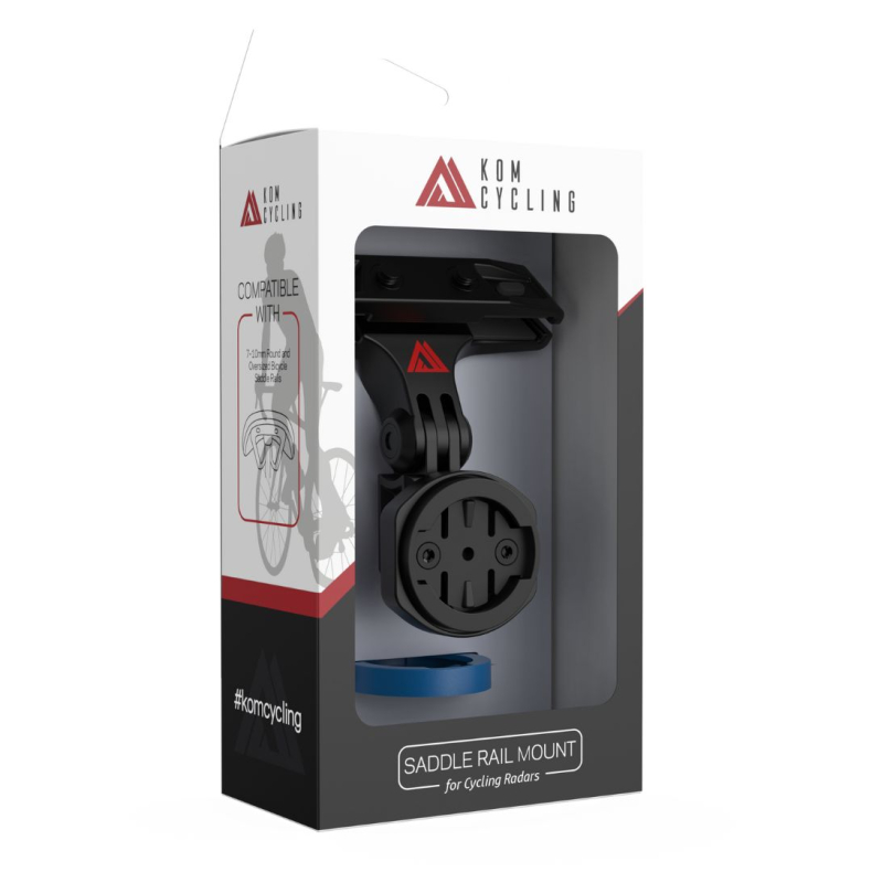 KOM Cycling Saddle Rail Mount for Rear Radars