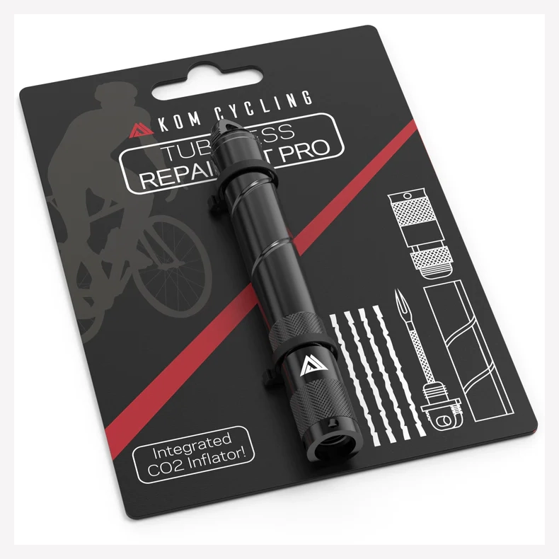 KOM CYCLING Tire Repair Tool PRO (Black
