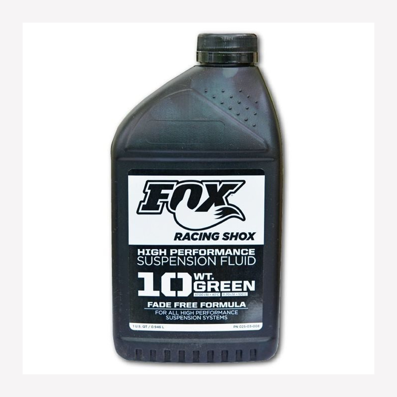 Oil: AM, FOX Suspension Fluid [32 oz.], 10 WT Green
