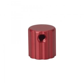 Knob: Rebound Adjust, Extruded, Red, Grip