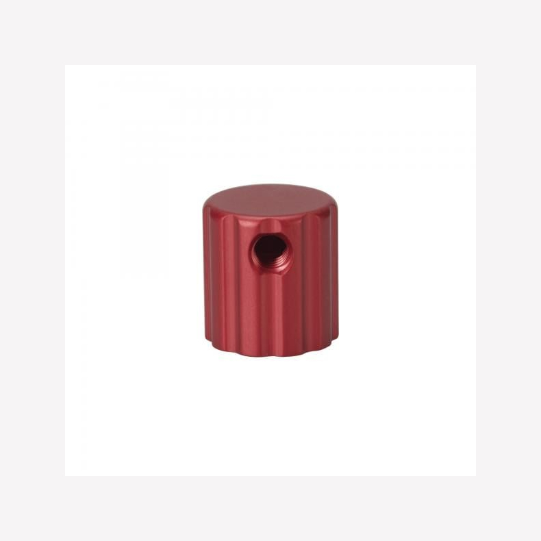 Knob: Rebound Adjust, Extruded, Red, Grip