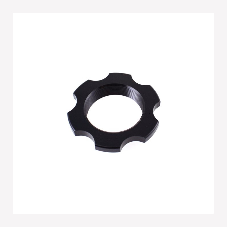 Spring Hardware: Ring, Preload Collar [1.250-24 ID X 1.990 OD X .400 TLG] AL 6061, Black Ano Type III