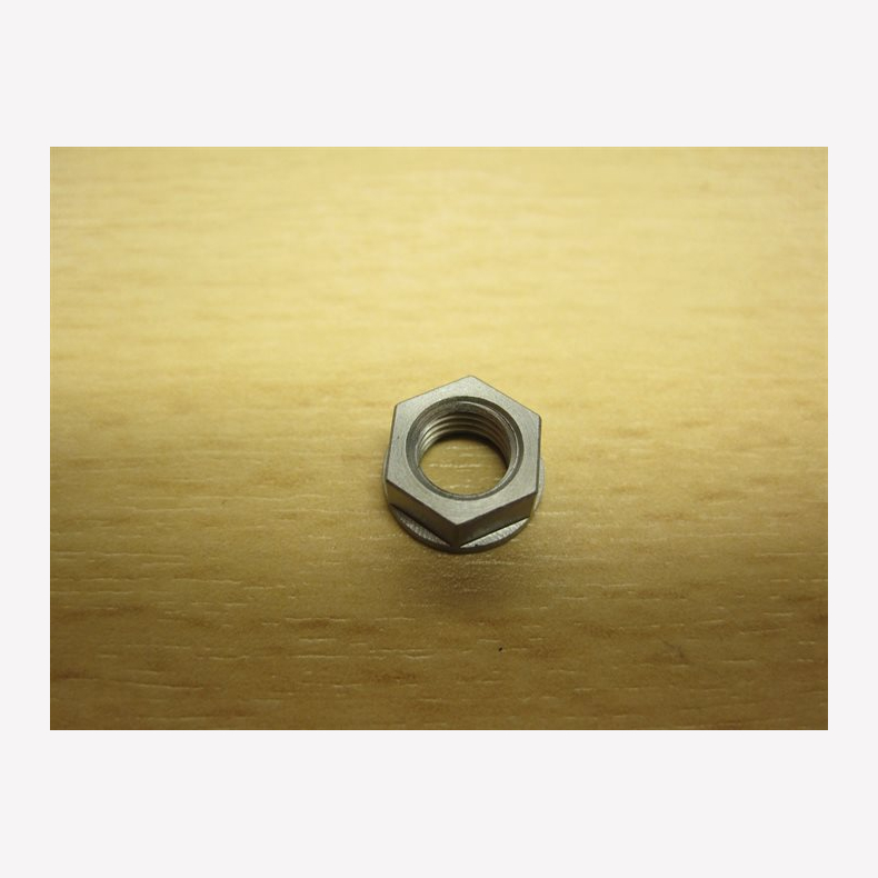 Fastener, Custom: Nut [1/4-32 UNEF, 9mm Hex Flats, .175" TLG] AISI 416 SS