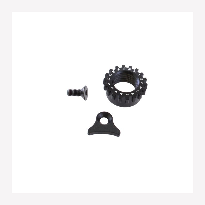 Service Set: 15QR Hardware (Contains: Axle nut, hold down, and set screw)