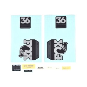 Decal Kit: 2018, 36, P-S, Gray Logo, Matte Black Background