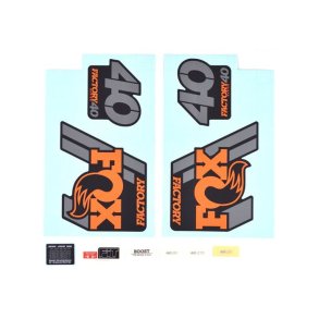 Decal Kit: 2018, 40, F-S, Orange Logo, Matte Black Background