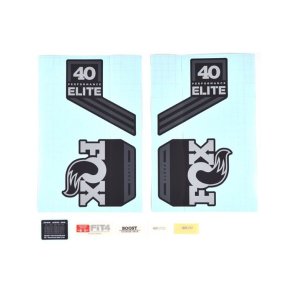 Decal Kit: 2018, 40, P-Se, Gray Logo, Matte Black Background