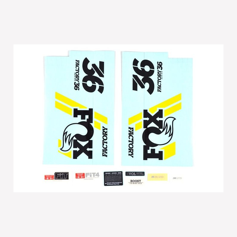 Decal Kit: 2018, 36, Factory, Blk/Ylw