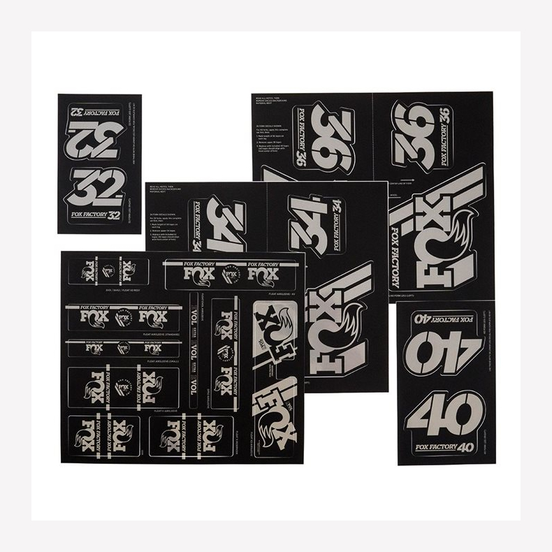 FOX Decal 2019 AM Heritage, Fork and Shock Kit, Stealth