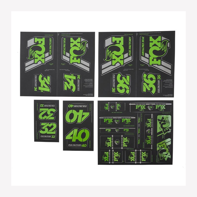 FOX Decal 2019 AM Heritage, Fork and Shock Kit, Green