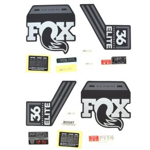 Decal Kit: 2019, 36, P-Se, Gray Logo, Matte Black Background