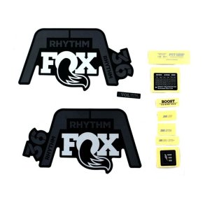 Decal Kit: 2020, 36, Rhythm, Gray Logo, Matte Black Background