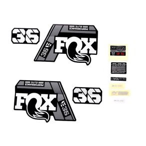 Decal Kit: 2021, 36, P-SE, E-Bike+, Gray Logo, Matte Black Fork