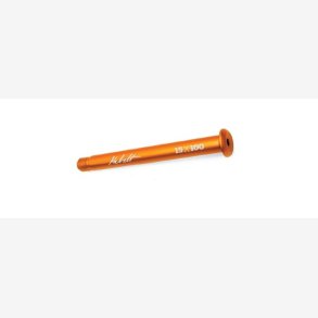 Axle Assembly: 15 X 100mm Kabolt, Orange Ano