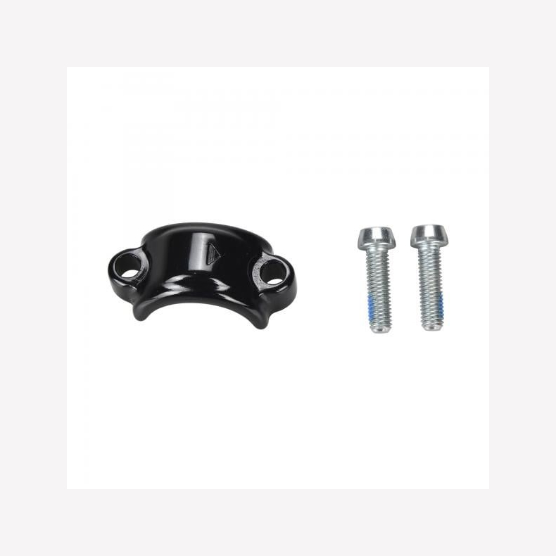 (Glossy black) Master cylinder clamp and screws