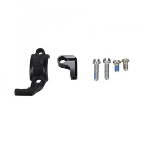 Left Master cylinder matte black clamp and screws (Shimano I-spec EV MixMaster)