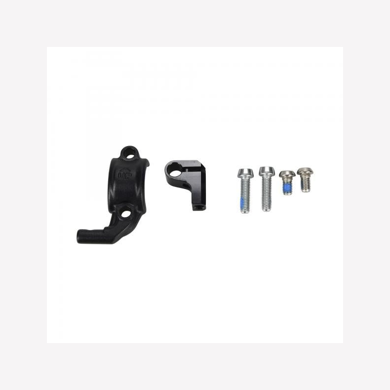 Left Master cylinder matte black clamp and screws (Shimano I-spec EV MixMaster)